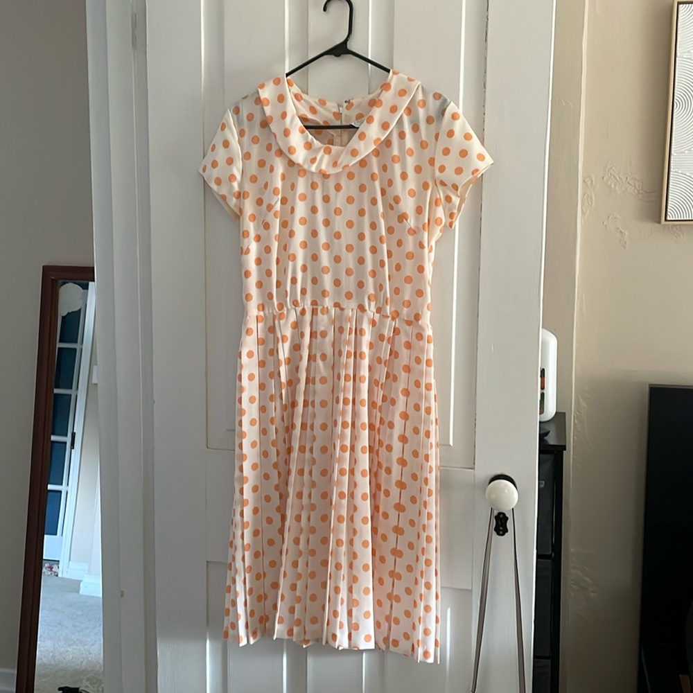 Vintage 1950s polka dot dress